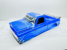 Load image into Gallery viewer, Traxxas Drag Slash Blue C10 Chevrolet Body W Wing Grill Bumper Decals #10044