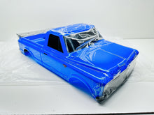 Load image into Gallery viewer, Traxxas Drag Slash Blue C10 Chevrolet Body W Wing Grill Bumper Decals #10185
