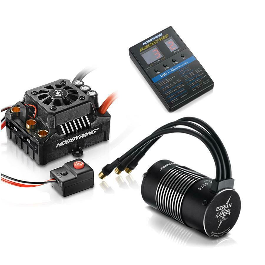 Hobbywing EZRun Max8 Waterproof Brushless ESC/Motor Combo (2200kV) w/Program Box